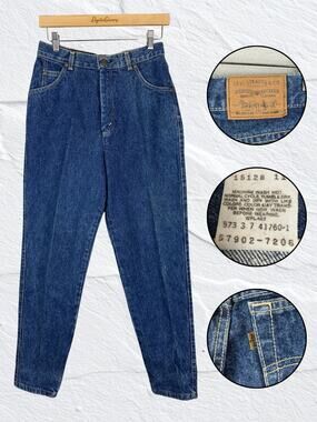Vintage Levi's 902 Tapered Leg High Rise Mom Jeans Made in USA Women's Vtg Sz 11